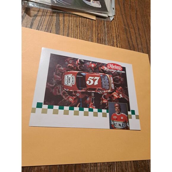 Vintage 1990 Jimmy Spencer Heinz 57 Racing Team NASCAR Driver Card Pontiac #57 - Picture 1 of 2